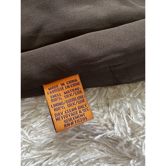 Tory Burch floral sequin mini dress size 4 100% silk black gold silver - Picture 8 of 9